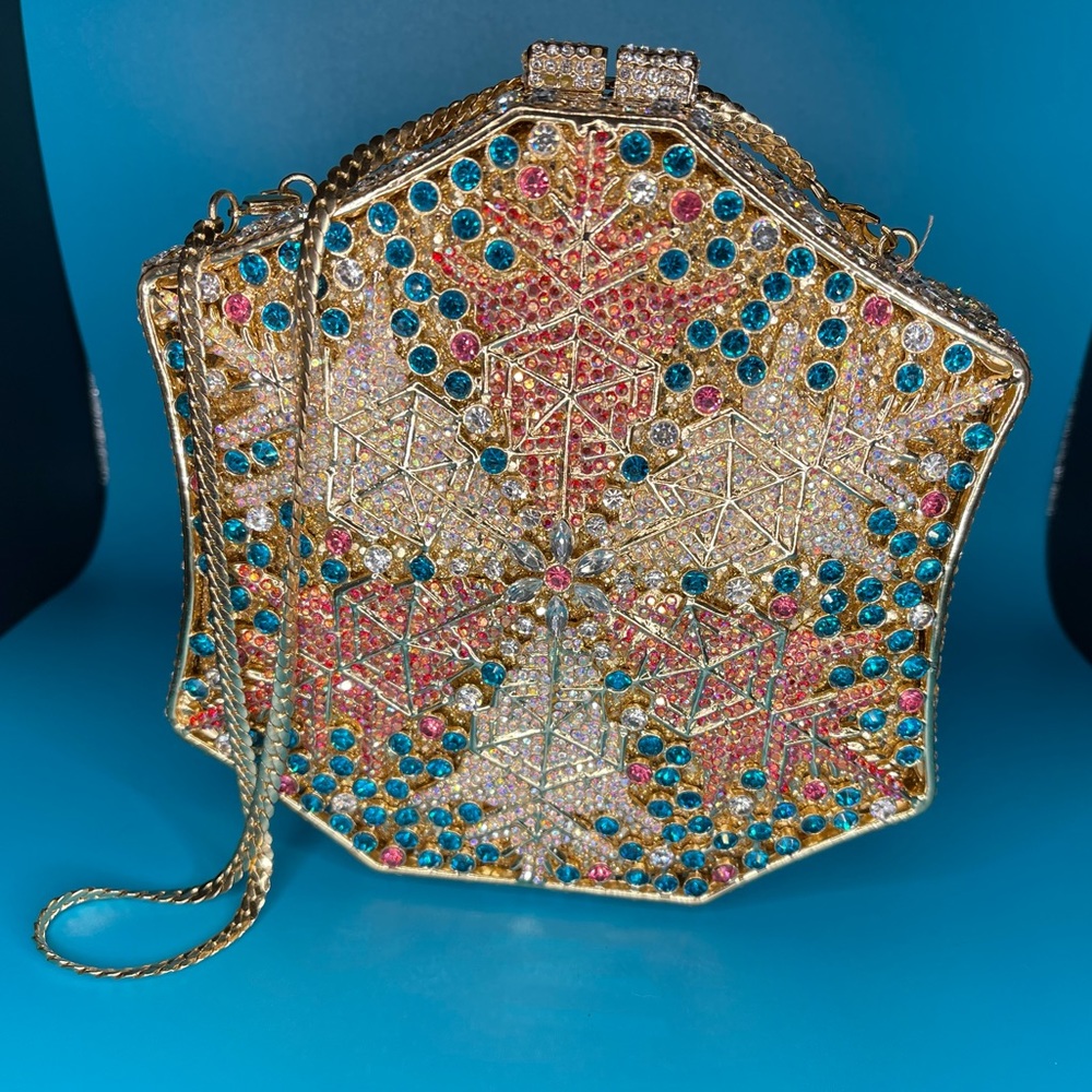 Crystal Snow Flake Evening Bag
